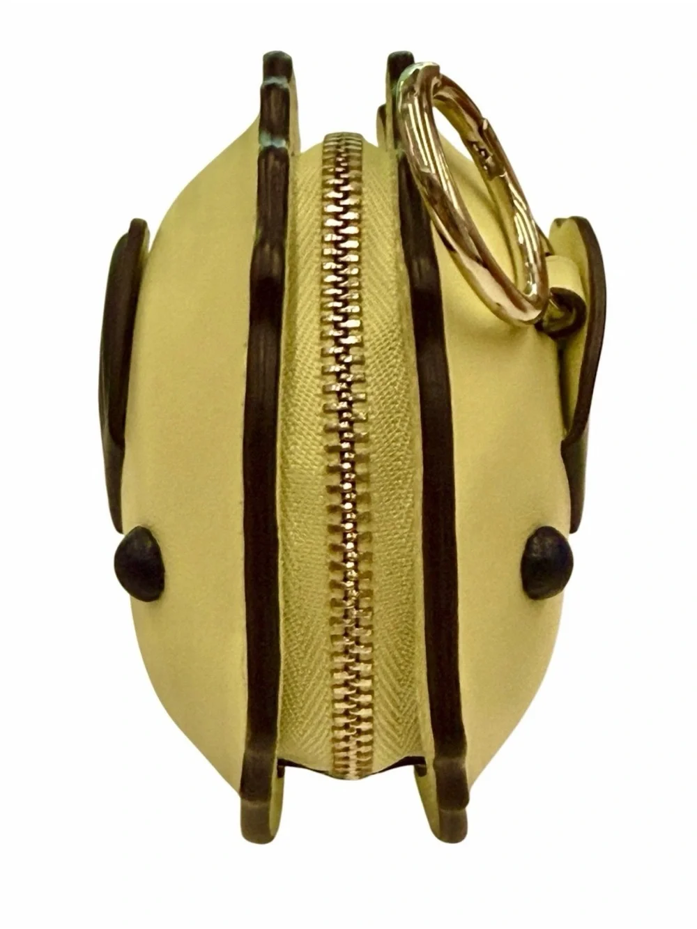 Kate Spade Lemon Meringue Puffy Fish Coin Purse Yellow Fish